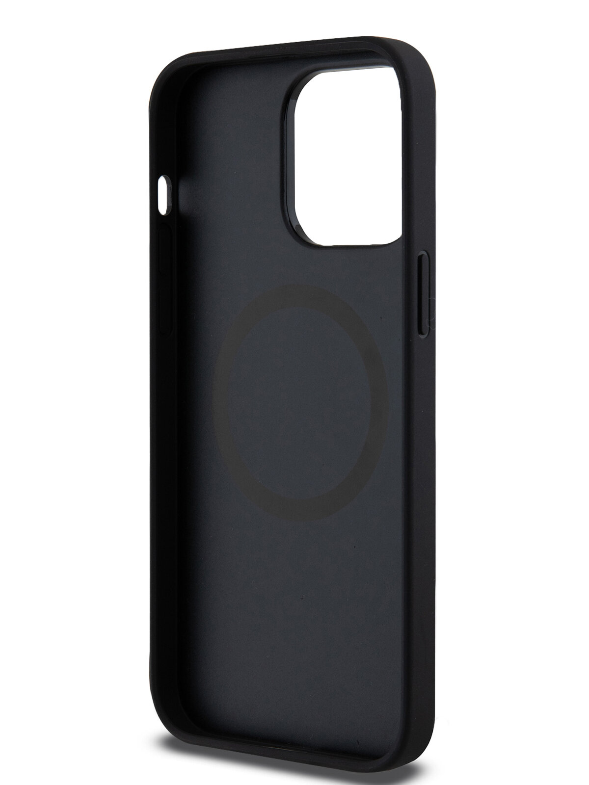 Чехол U.S. Polo для iPhone 15 Pro max с MagSafe, PU Круглый логотип, Черный Чехол U.S. Polo для iPhone 15 Pro max с MagSafe, PU Круглый логотип, Черный