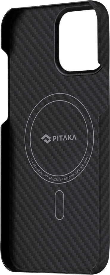 Чехол PITAKKA MagEZ 2 для iPhone 13 Pro Max, Кевлар, Черно-серый