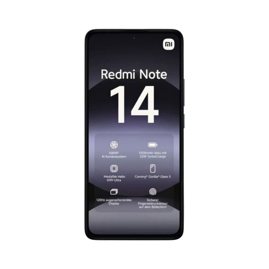 Xiaomi Redmi Note 14 8/256Гб, Полночный черный,  EU