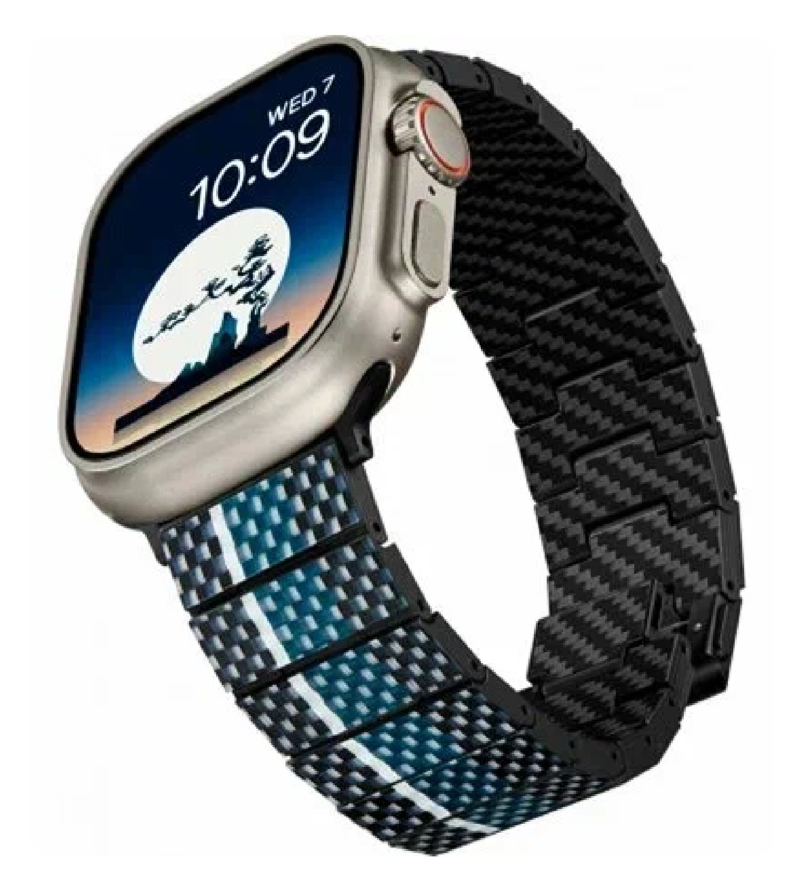 Браслет PITAKA Carbon Link серия Modern Rhapsody для Apple Watch 38/40/41/42/44/45/49мм