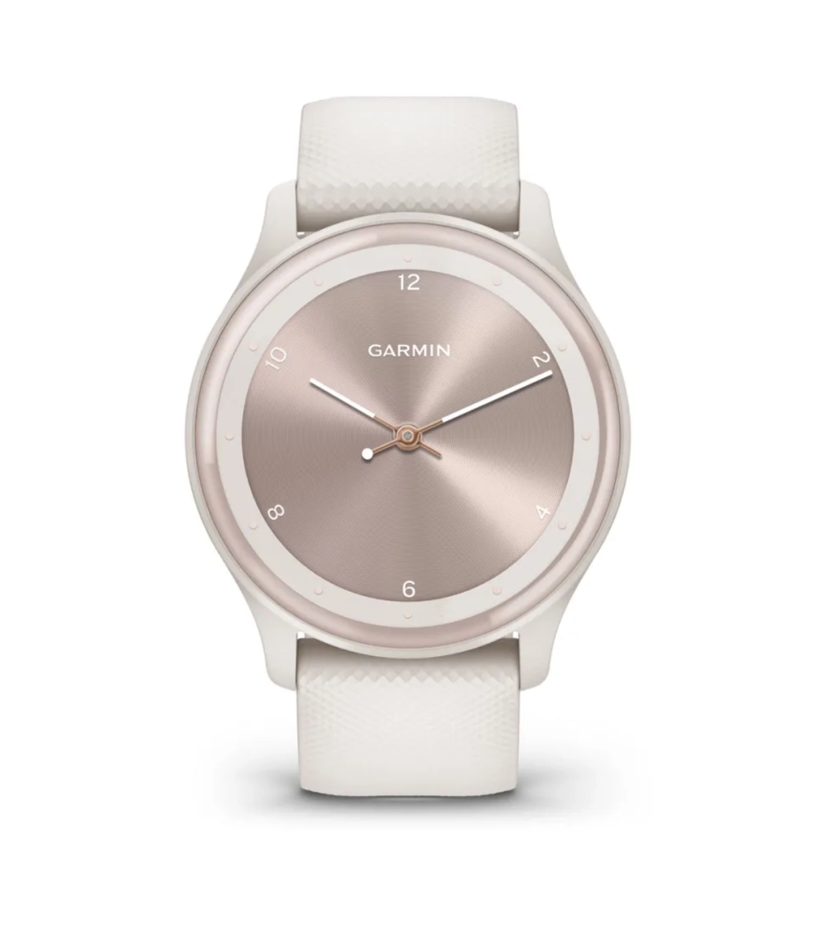 Garmin Vivomove Sport Ivory Case and Silicone Band, Персиково-золотые акценты