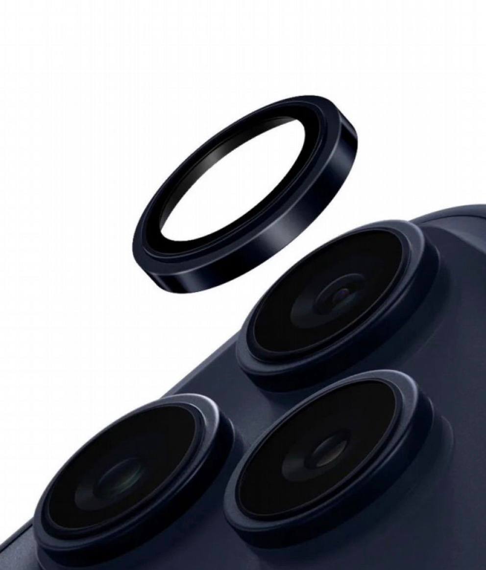 Защитное стекло Объектив камеры Uniq OPTIX PRIME Сапфир Нержавеющая сталь Темно-синий для iPhone 17 Pro/17 Pro Max