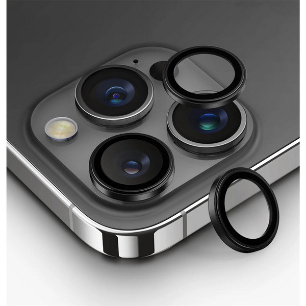 Uniq стекло для iPhone 16 Pro/16 Pro Max, OPTIX Camera Lens AluGuard, Черный