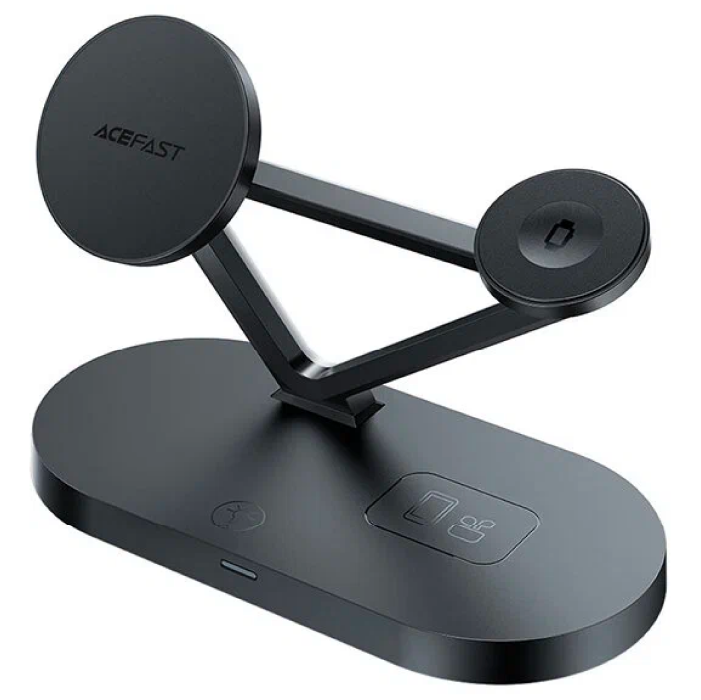 ACEFAST  3 в 1 Desktop Wireless Charging Holder E9: iPhone, Airpods,iWatch 35W, Черная