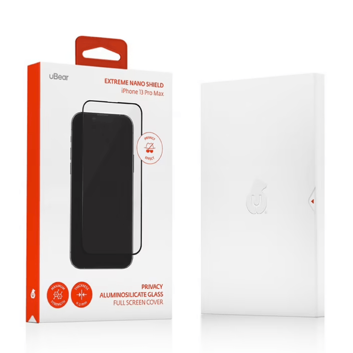 Защитное стекло Privacy Extreme Nano Shield для Apple iPhone 13 Pro Max, Черная рамка