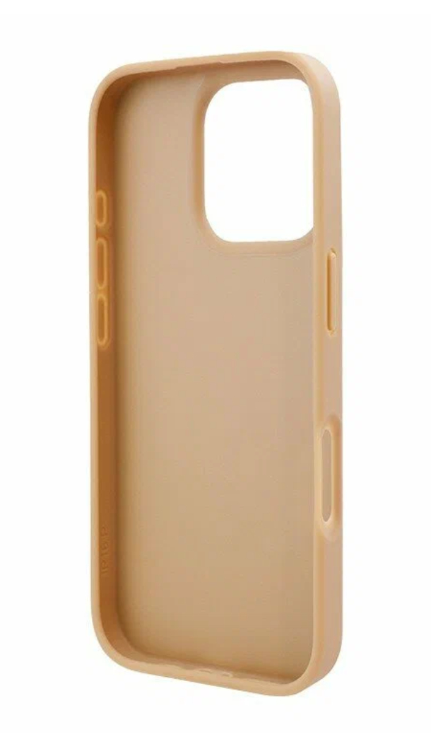 Чехол Lagerfeld для iPhone 16 Pro Max, Cardslot PU Grained Monogram с Pocket, Коричневый