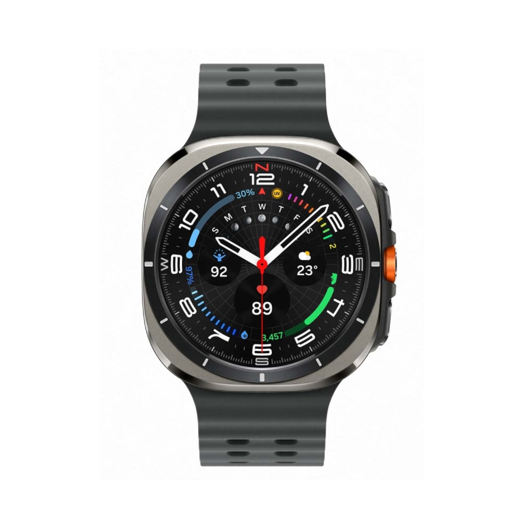 Умные часы Samsung Galaxy Watch Ultra (2025) LTE 47mm Titanium Silver Marine Band Dark Grey
