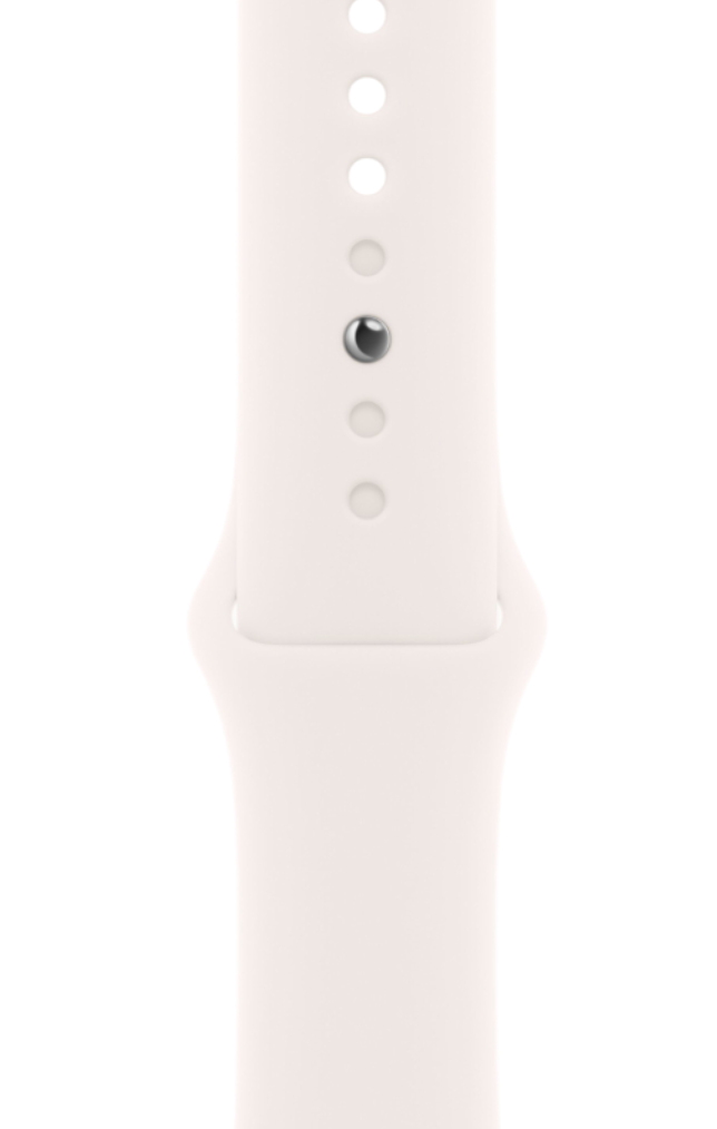 Apple Watch Series 11, 42 мм, корпус из алюминия цвета «сияющая звезда», спортивный ремешок цвета сияющая звезда