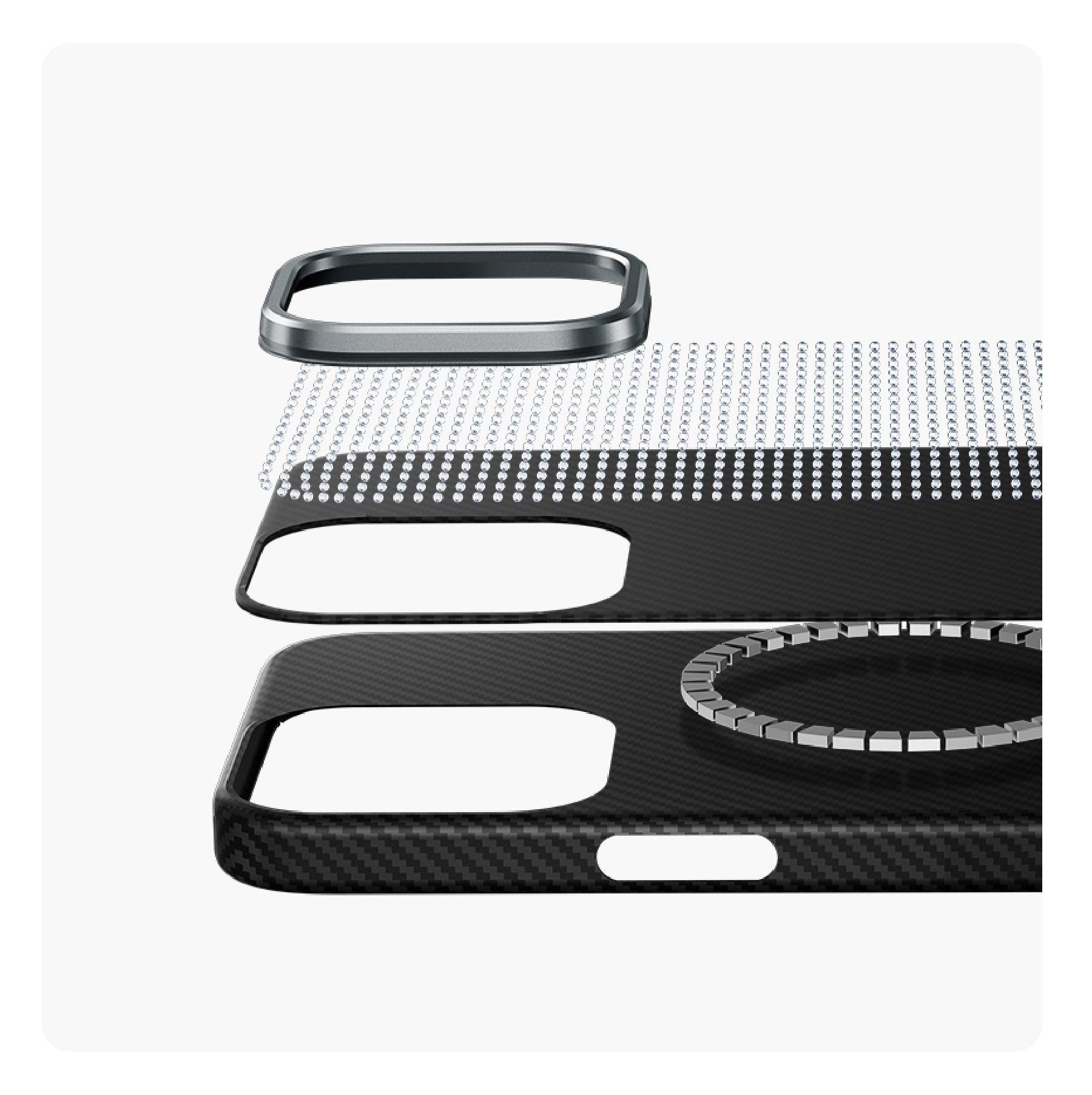 Чехол Keephone Kevilar для iPhone 16 Pro, Черный