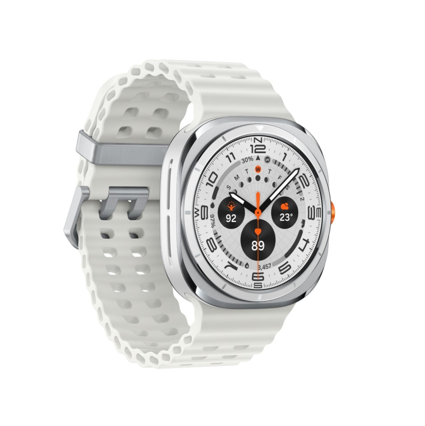 Samsung Galaxy Watch Ultra LTE 47 мм, 2025, Белый титан, ремешок Marine Белый