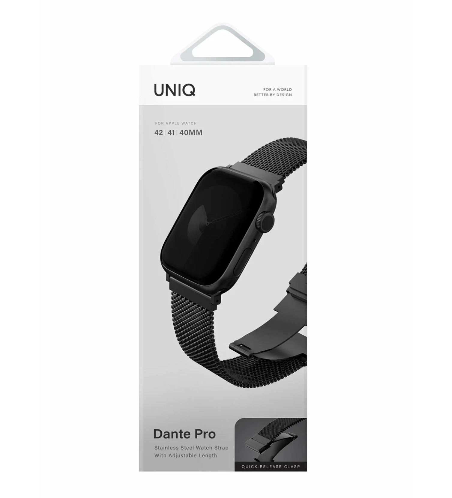 Ремешок Uniq Dante PRO Strap Mesh для Apple Watch 42/41/40мм, Черный