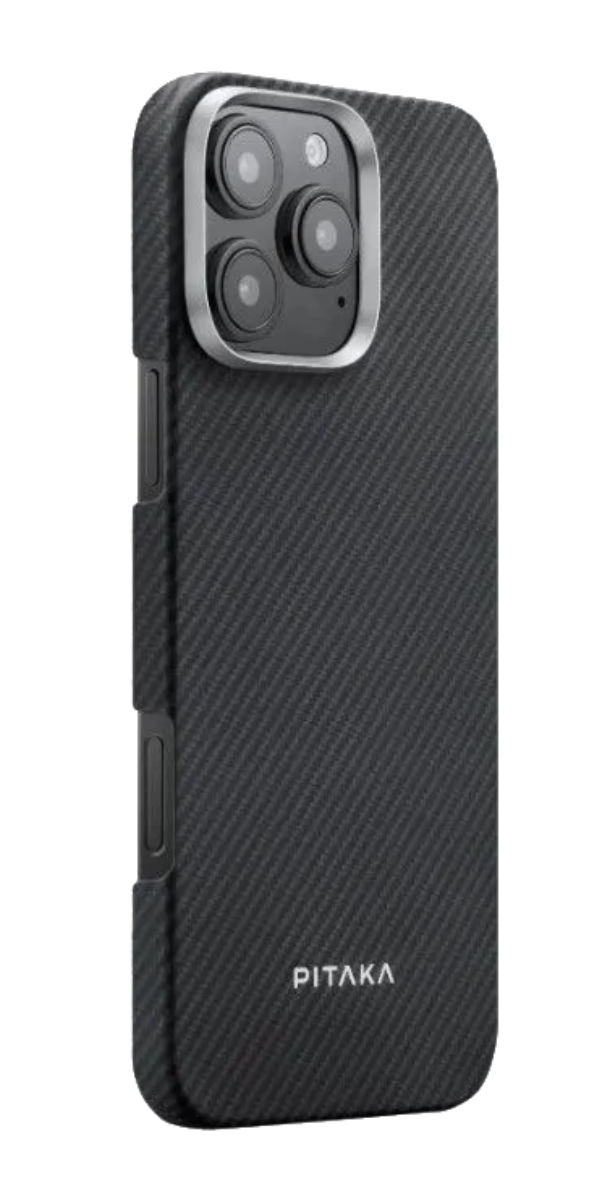 Чехол PITAKA Ultra-Slim 3в1 для 16 Pro Max, Черно-серый