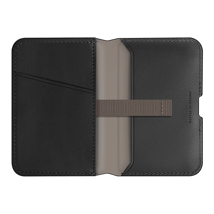 Чехол-бумажник Uniq Lyden DS Magnetic RFID-blocking wallet Dallas, Черный