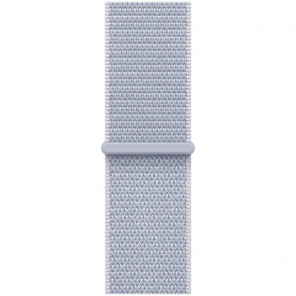 Apple Watch SE 2024, 40 мм, корпус из алюминия серебристого цвета, спортивный ремешок голубого цвета, MXEE3