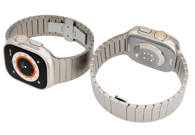 Ремешок "vlp" Titanium Band для Apple Watch 42/44/45/49, Серый