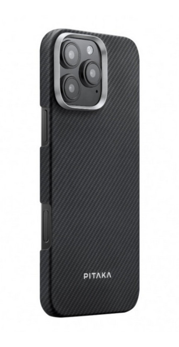 Чехол PITAKA Case для iPhone 16 Pro Max, Черный/Серый Ultra-Slim