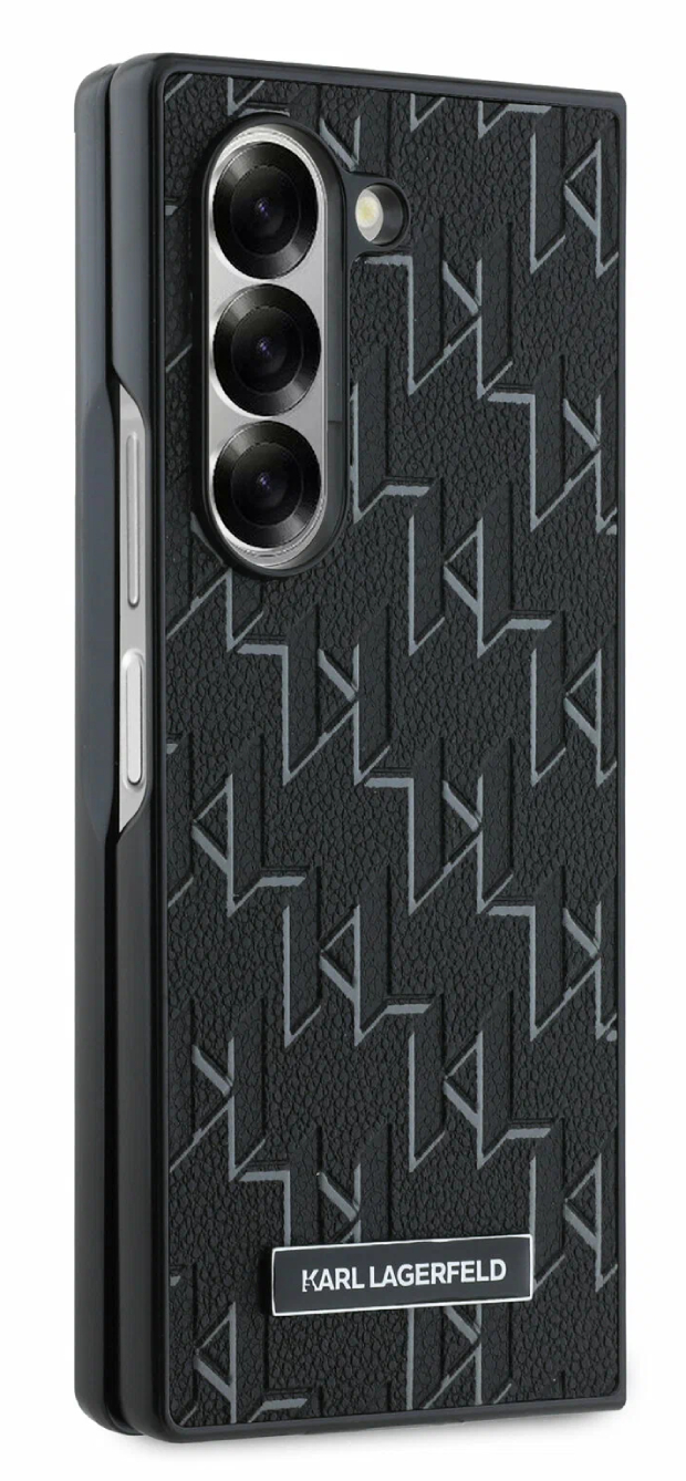 Чехол Lagerfeld для Galaxy Z Fold6, PU Monogram, Черный