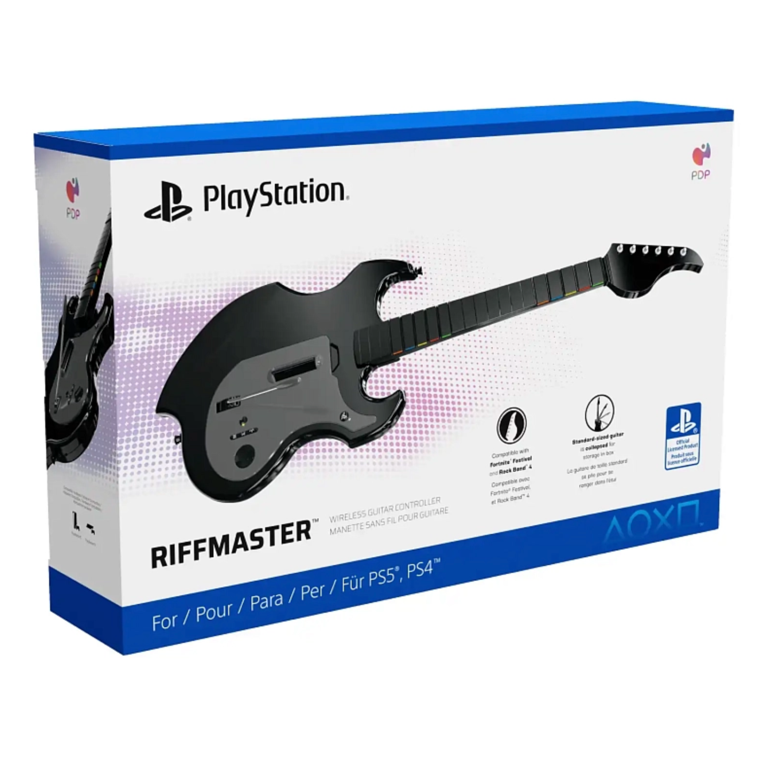 Контроллер PDP Riffmaster Wireless Guitar для PS5/PS4, Чёрный