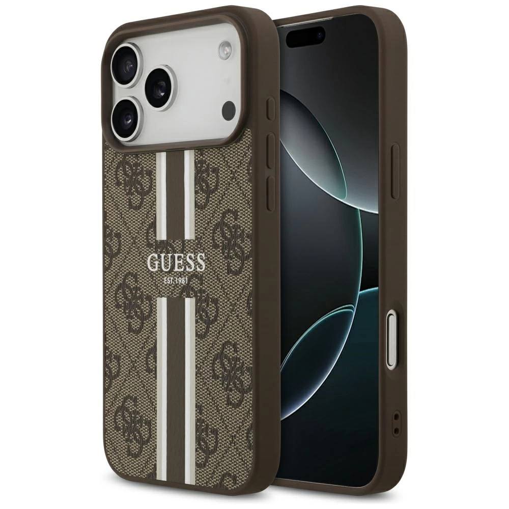 Чехол Guess iPhone 17 Pro Max, MagSafe, Коричневый