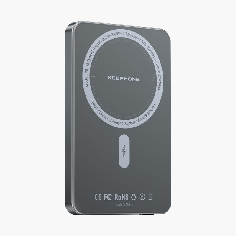 Внешний аккумулятор Keephone Lucci 5000Mah, черный титан