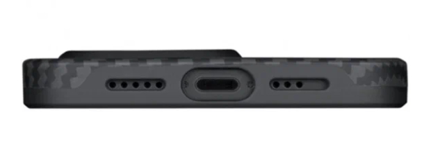 Усиленный чехол PITAKA MagEZ Case Pro 3 для iPhone 15 Pro 6.1", Черный/Серый (Черный/Серый Twill) 1500D