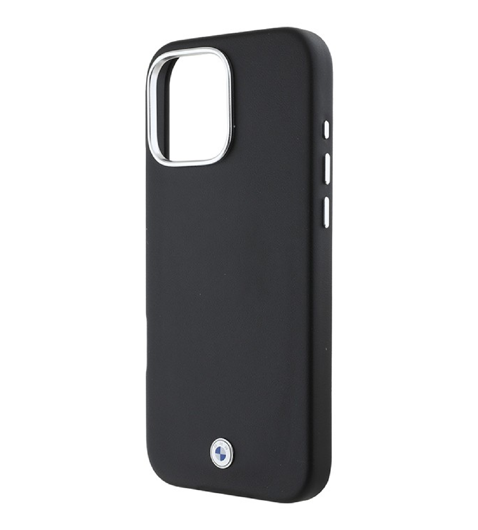 Чехол BMW Signature PU Full Wrapped Metal logo & Camera Hard Black с MagSafe для iPhone 16 Pro Max, Черный