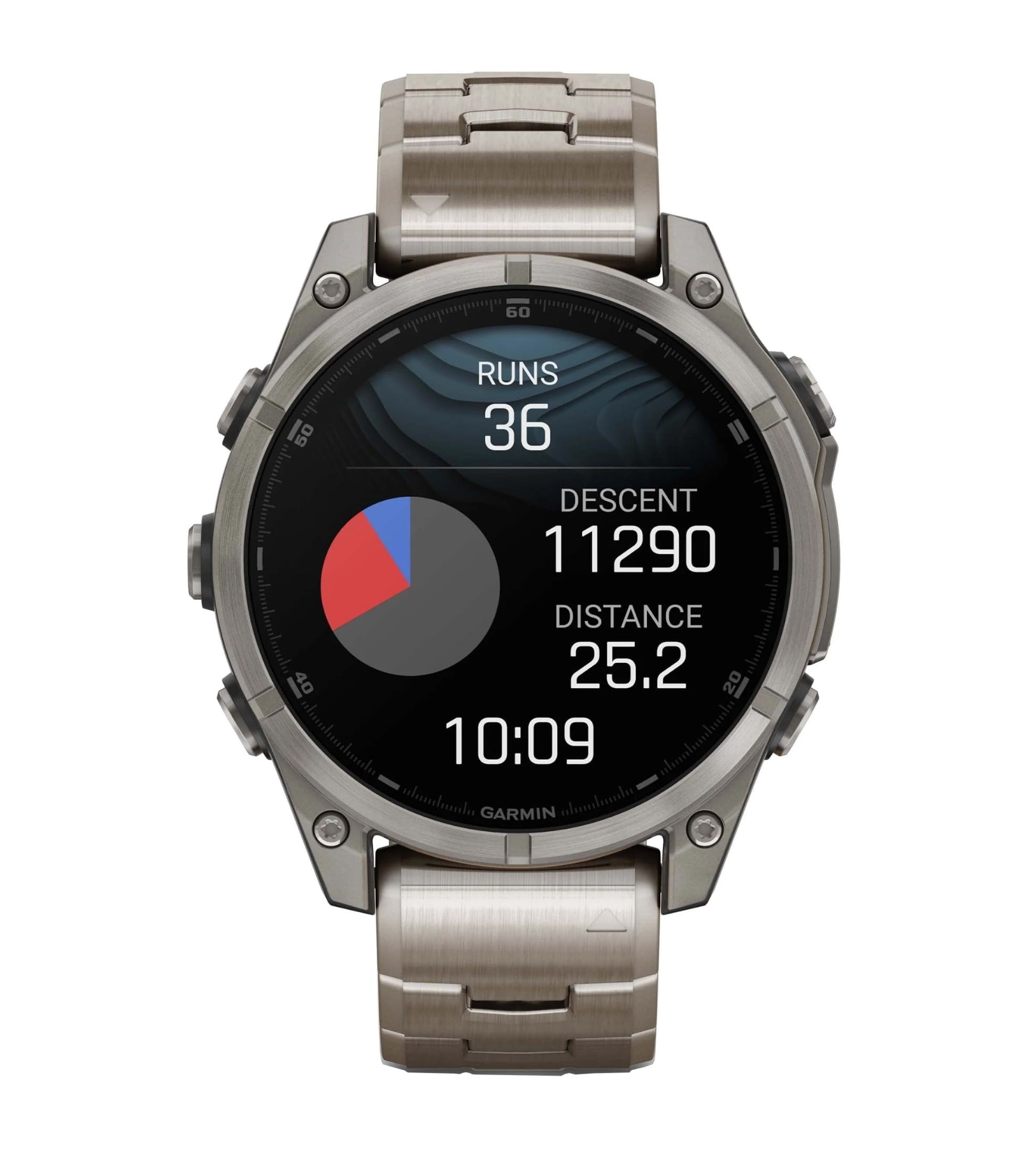 Garmin Fenix 8, 47 мм, AMOLED, Sapphire bare Titanium, Graphite with Titanium band plus Graphite silicone band, Графитовый