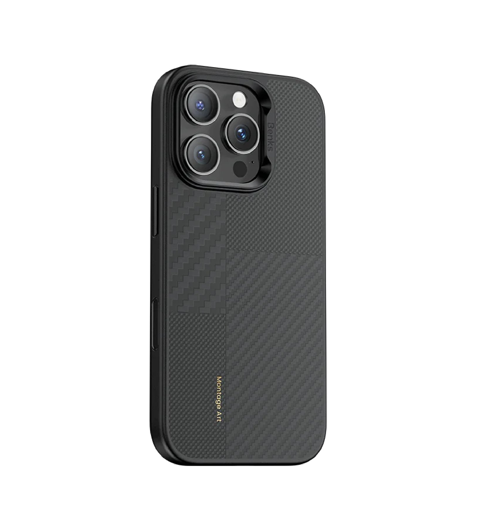 Чехол Benks Kevlar Carbon Montage Pro C2 для iPhone 16 Pro, Черный