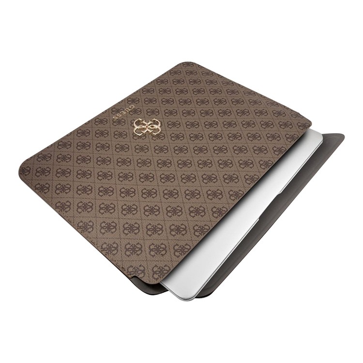 Чехол Guess для MacBook 13, Sleeve 4G с Big metal logo, Коричневый