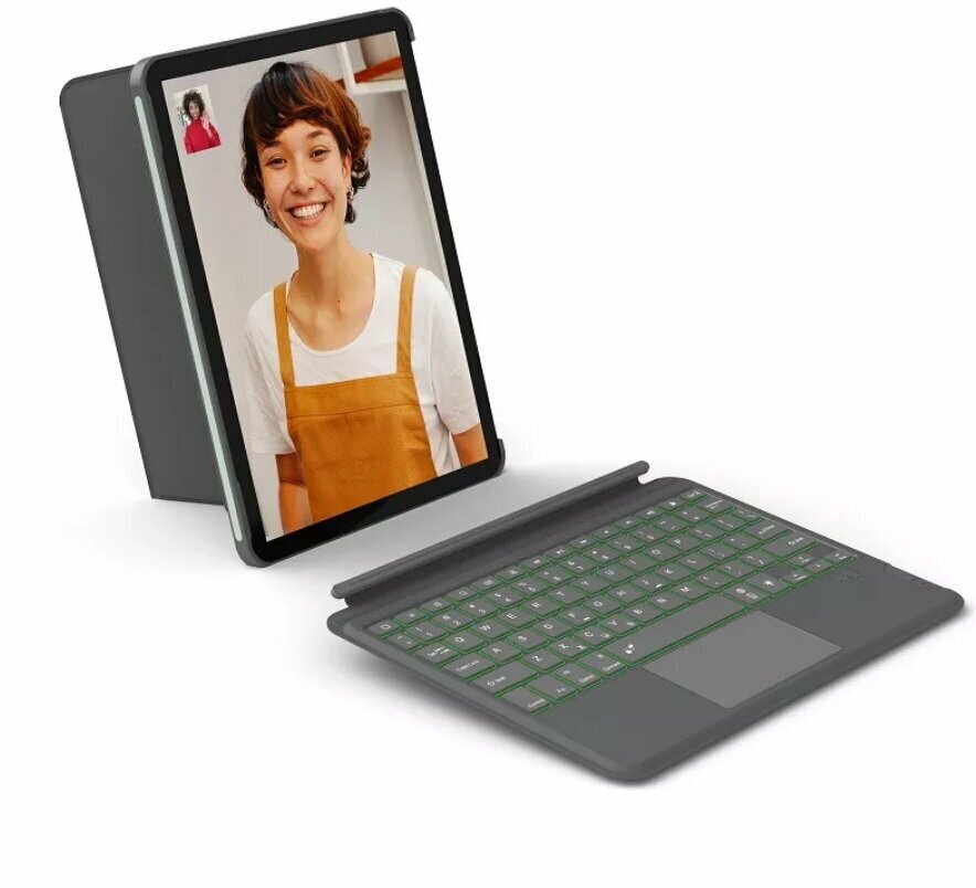Комбинированная сенсорная клавиатура WiWU MK-001 для iPad 10, Серая