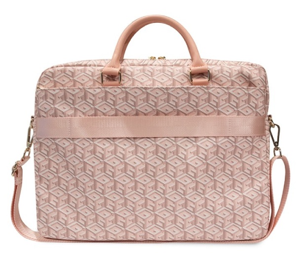 Сумка Guess для MacBook 15-16" G CUBE, Розовая