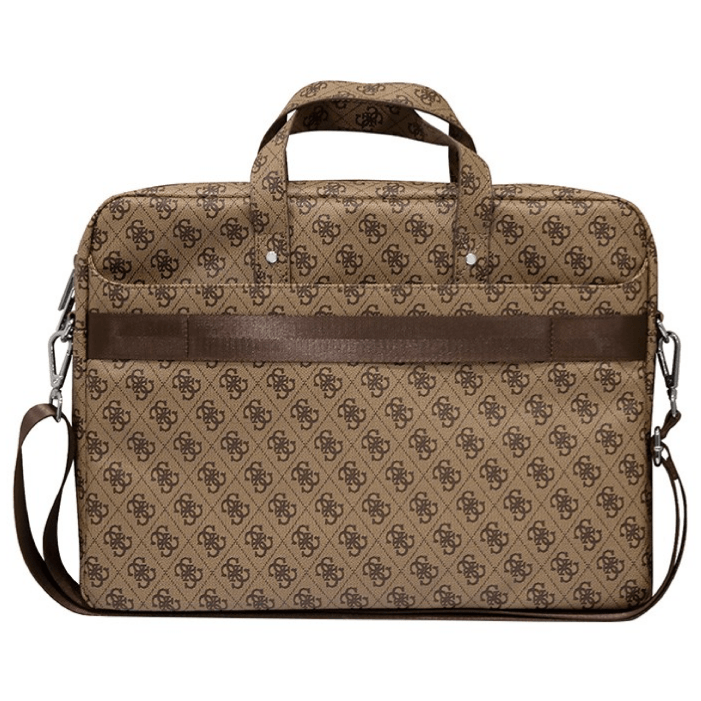 Сумка Guess для MacBook 15-16" 4G Bag with Triangle metal logo, Коричневая