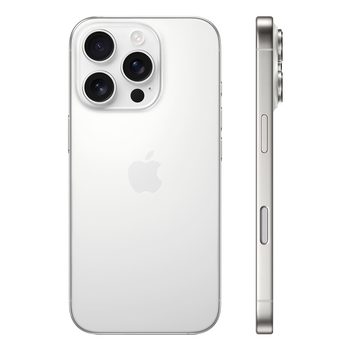 iPhone 16 Pro 256Гб (1 sim + eSIM / 100%) Белый титан - Б/У ★★★★☆