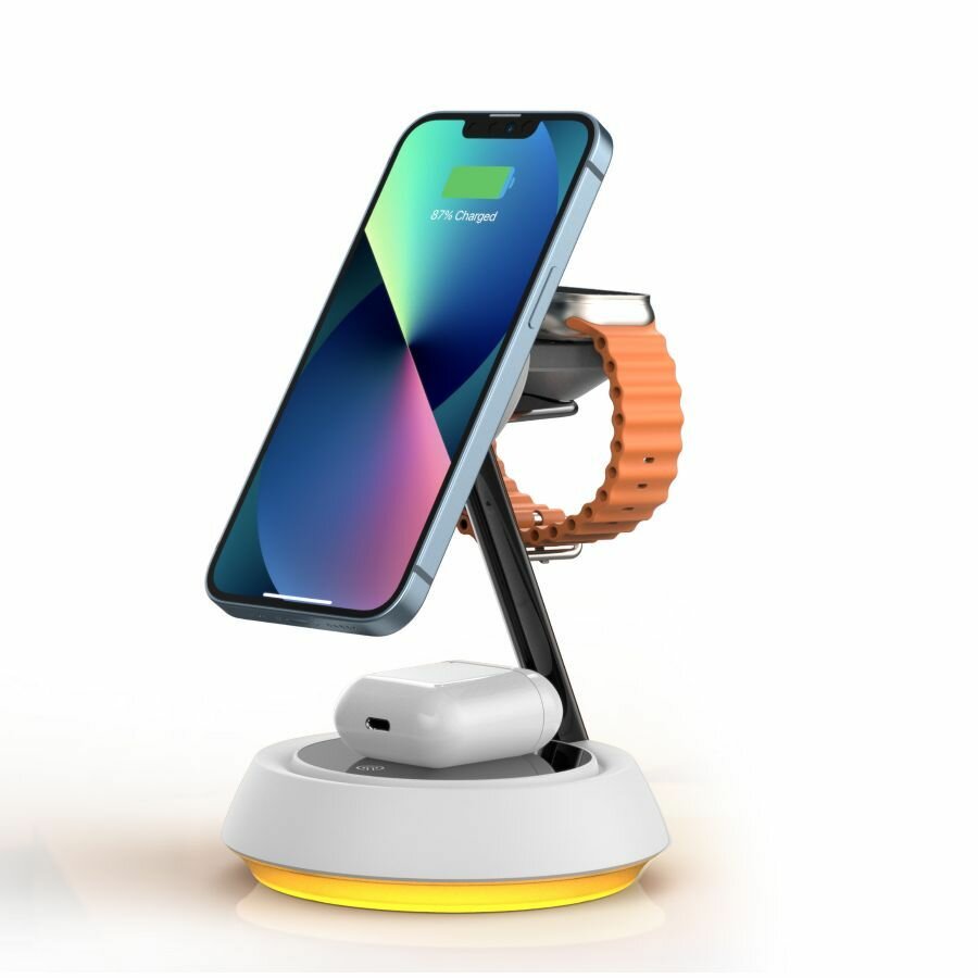 Беспроводное зарядное устройство с подставкой WiWU 3in1 W002