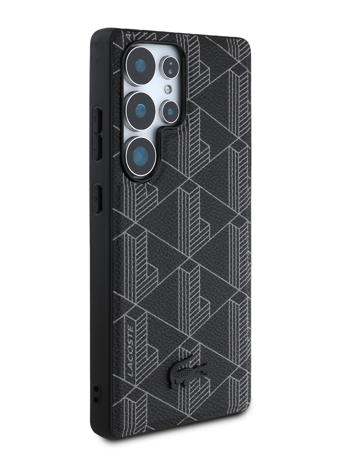 Чехол Lacoste для Galaxy S25 Ultra чехол PVC The Blend, MagSafe, Черный