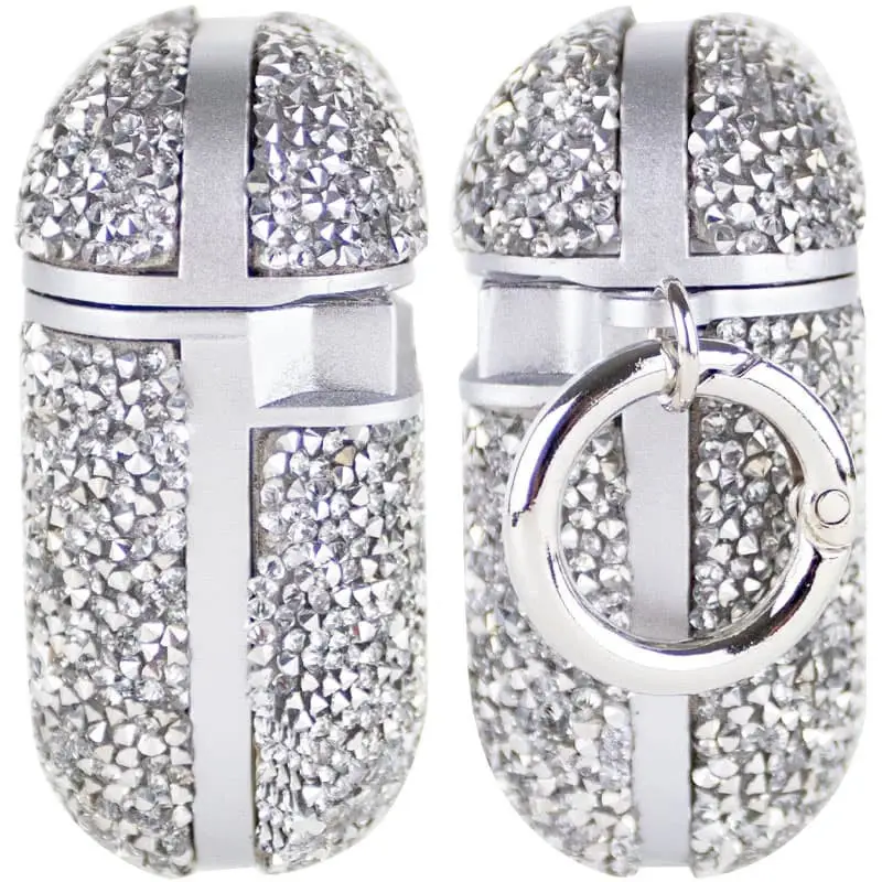 Чехол со стразами The Bling World для AirPods, Белый