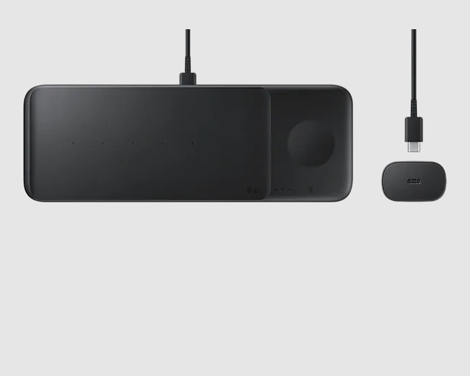 Samsung Wireless Charger Trio, Черный, EP-P6300