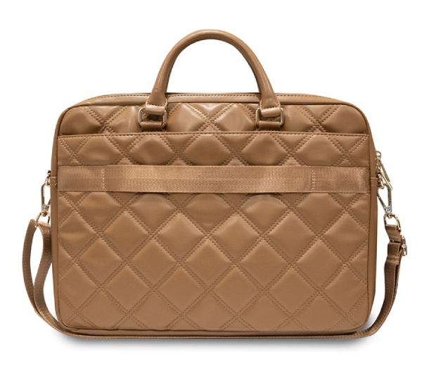 Guess для ноутбуков 15"/16" Quilted Bag 4G металлический логотип с Zipper, Коричневый