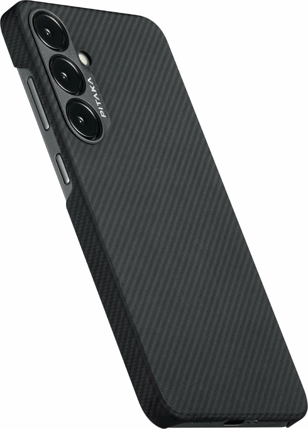 Чехол Pitaka MagEZ Case 4 для Samsung S24 Plus, Черный/Серый (Черный/Серые полоски)