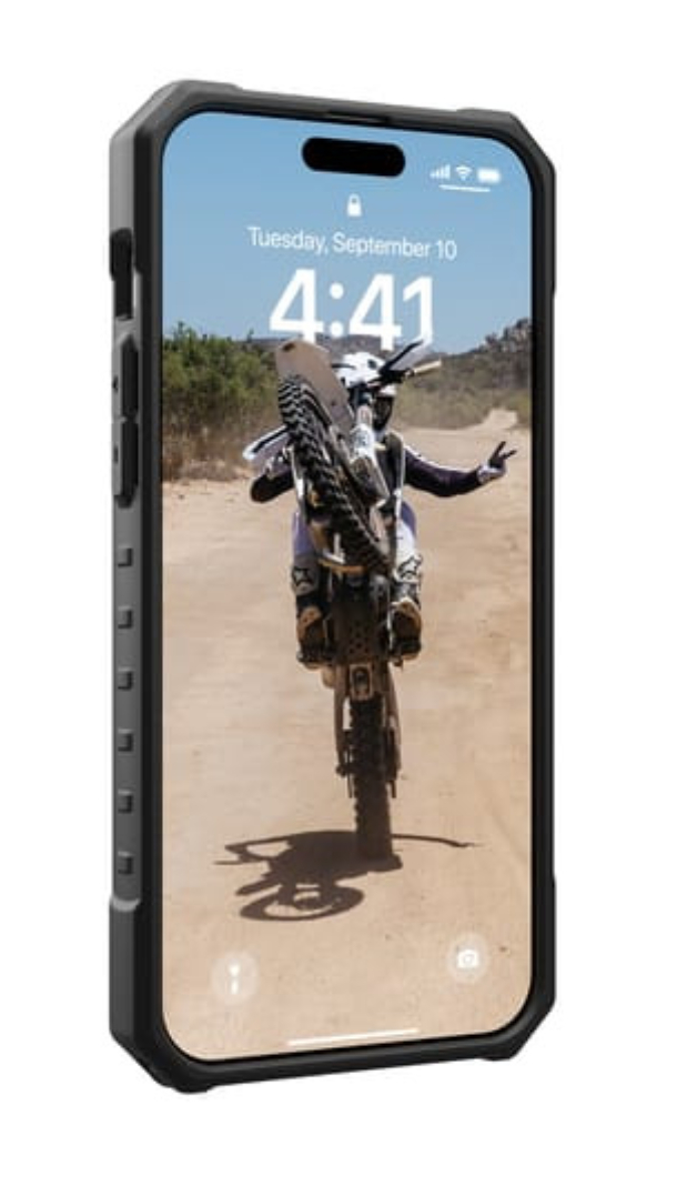 Чехол с поддержкой MAGSAFE Uag Pathfinder Clear для iPhone 16 Pro, Неон