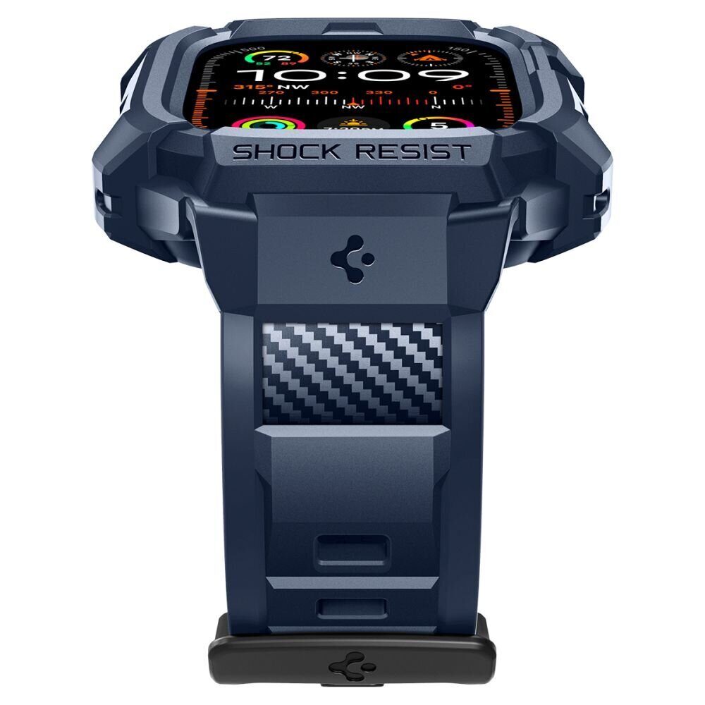 Ремешок+защитный чехол SPIGEN RUGGED ARMOR ”PRO” для Apple Watch Ultra 1 / 2 (49 мм), Темно-синий