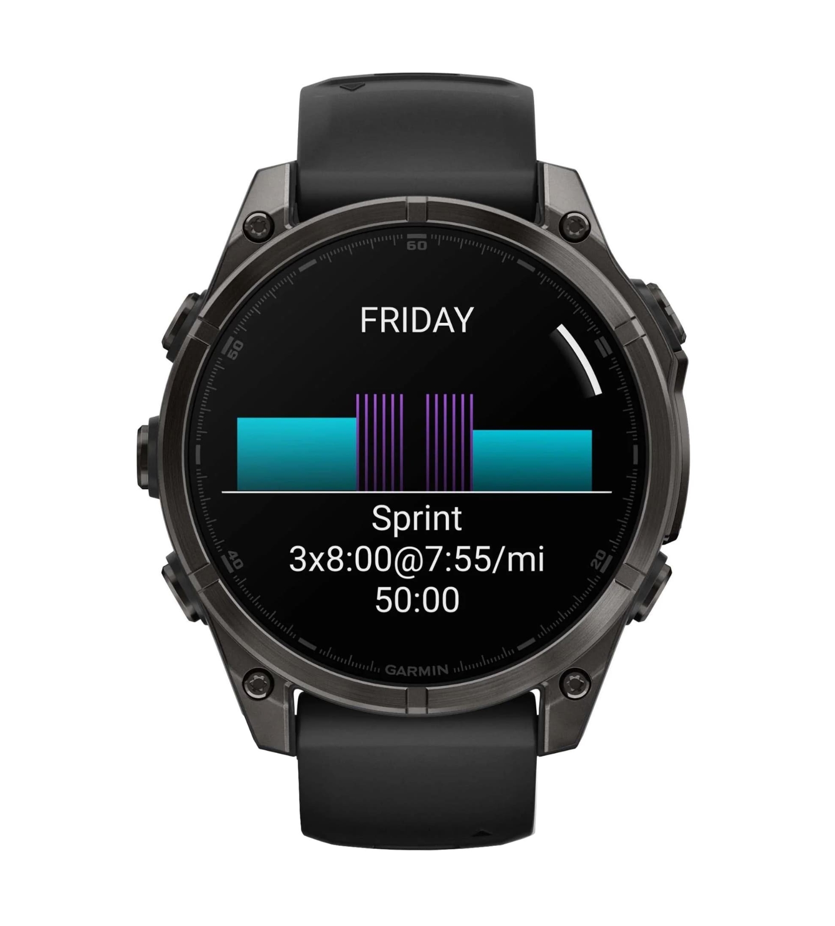 Garmin Fenix 8, 47 мм, AMOLED, Сапфир карбоново-серый DLC титан, С силикономым ремешком, Черный