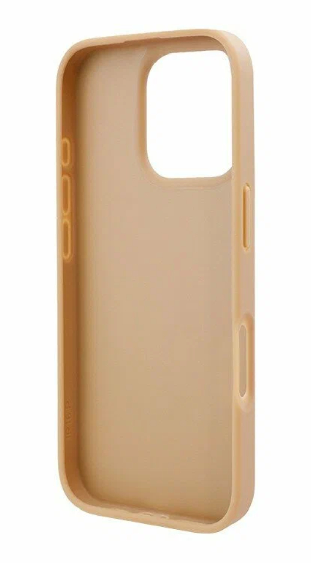 Чехол Lagerfeld для iPhone 16 Pro, Картслот PU Grained Monogram с Pocket, Коричневый