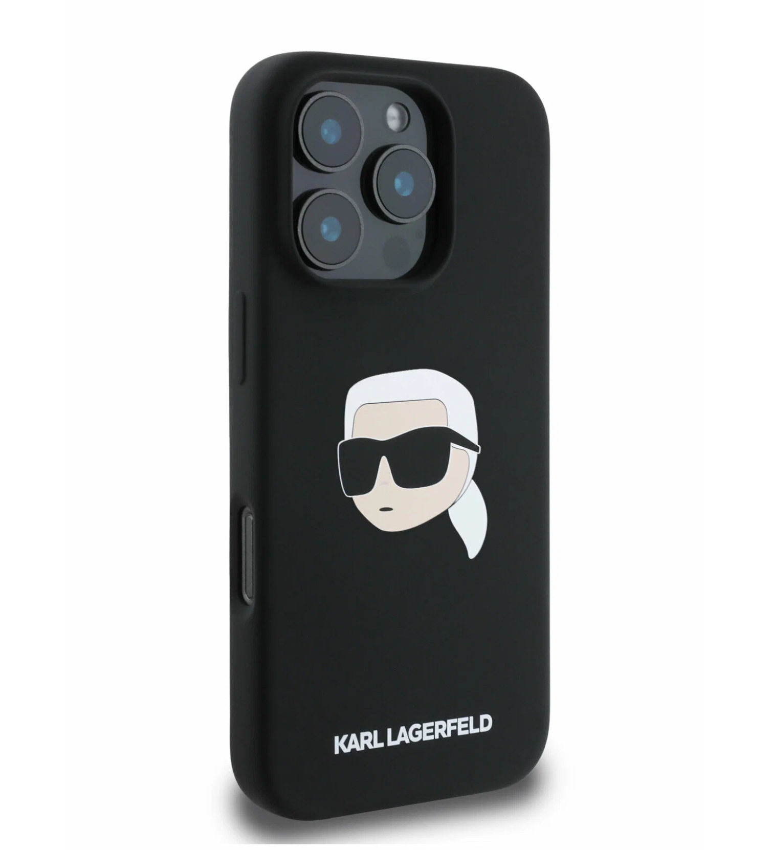 Чехол Lagerfeld Liquid Silicone NFT Karl Head Hard с MagSafe для iPhone 16 Pro Max, Черный