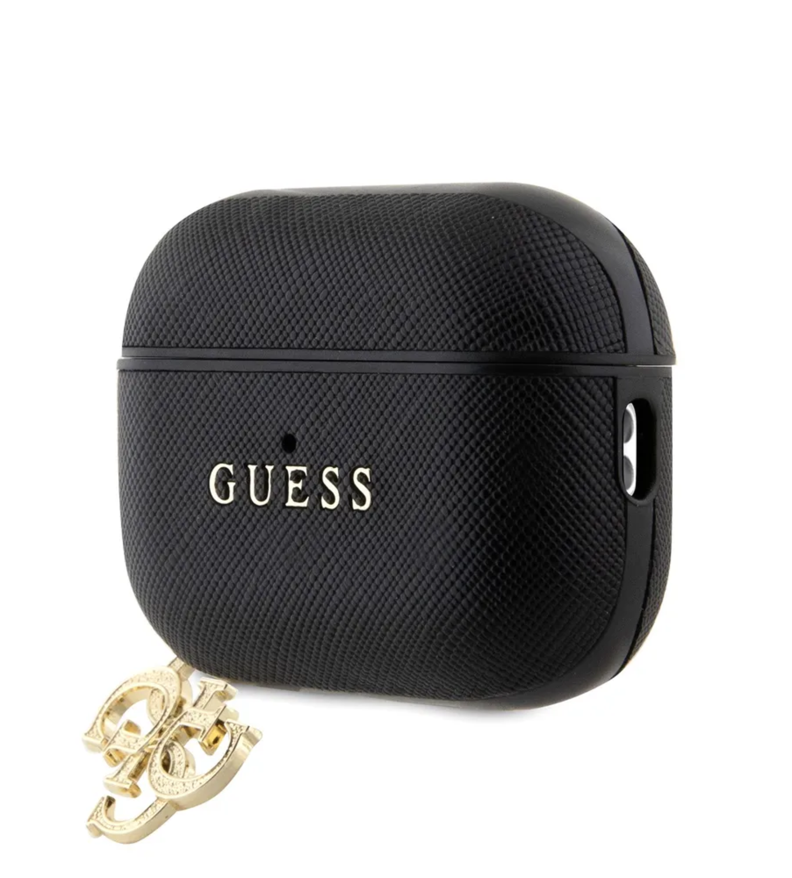 Чехол Guess PU Saffiano with Charm для Airpods Pro 2, Черный