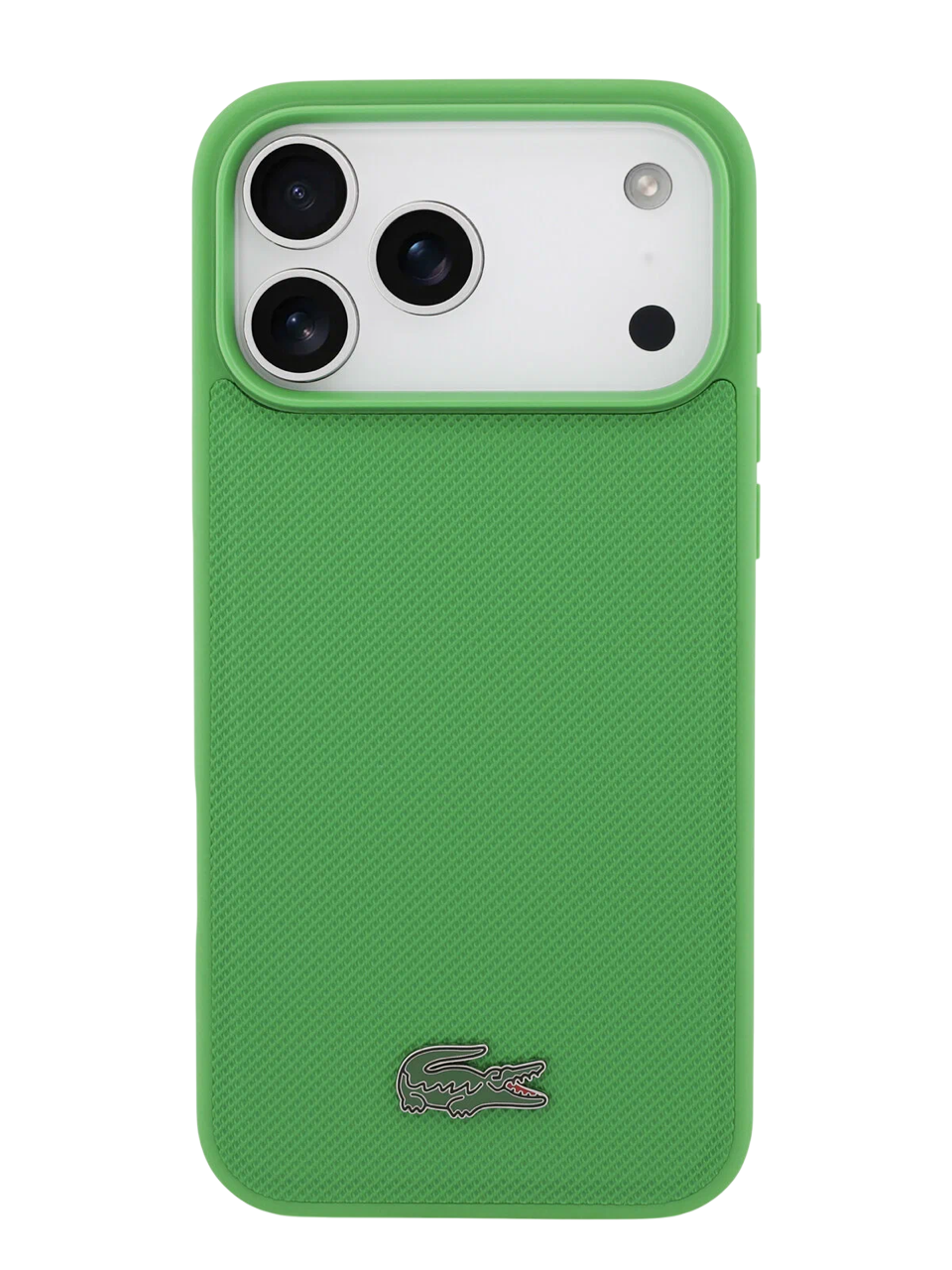 Чехол Lacoste iPhone 17 Pro Max PVC Metal Lacquer logo, MagSafe, Зеленый