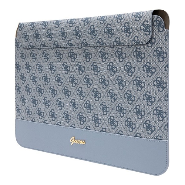 Чехол Guess для MacBook 13"-14" Sleeve 4G Bottom stripe Metal logo, Синий