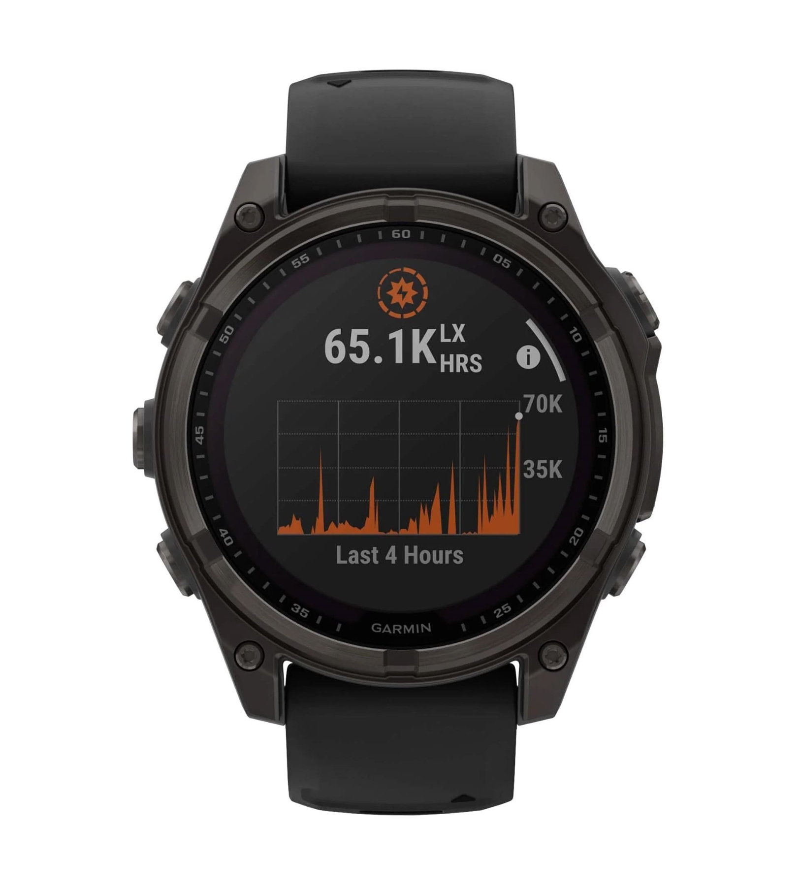 Garmin Fenix 8, 47 мм, Solar, Сапфирово-серый титан DLC с черным / серым силиконом