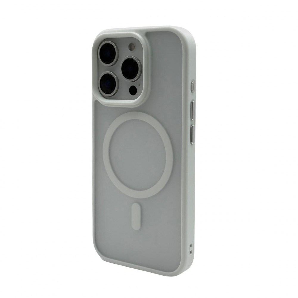 Чехол AceCase Soft Rim 16 Pro Max, Белый титан