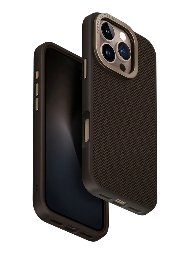 Чехол Uniq для iPhone 16 Pro Max KEVA MAX Kevlar with Camera, MagSafe, Коричневый